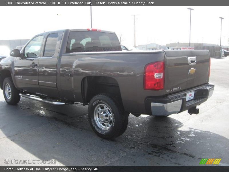 Desert Brown Metallic / Ebony Black 2008 Chevrolet Silverado 2500HD LT Extended Cab