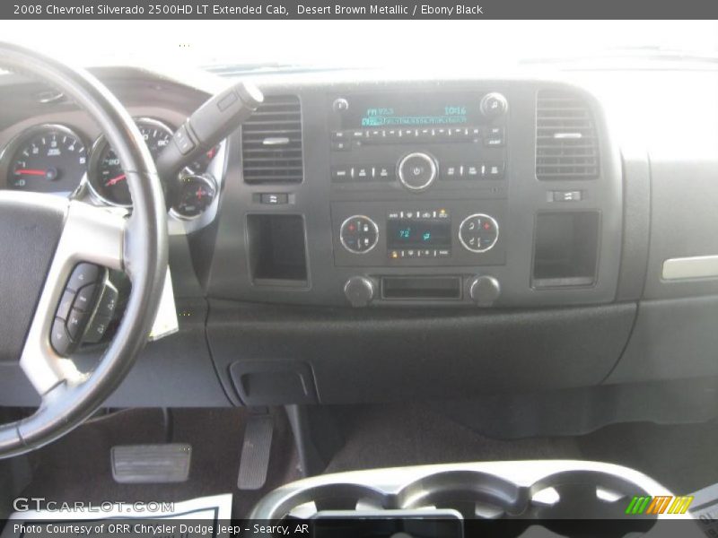 Desert Brown Metallic / Ebony Black 2008 Chevrolet Silverado 2500HD LT Extended Cab