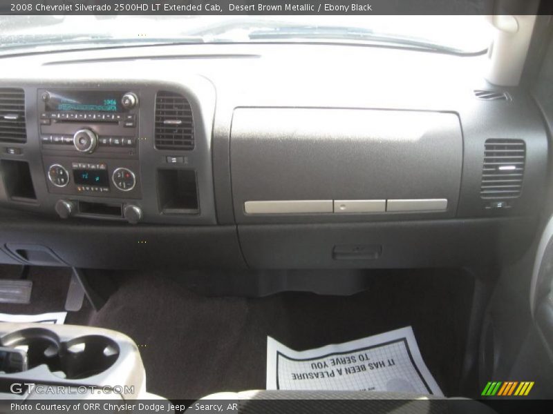 Desert Brown Metallic / Ebony Black 2008 Chevrolet Silverado 2500HD LT Extended Cab
