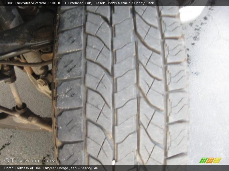 Desert Brown Metallic / Ebony Black 2008 Chevrolet Silverado 2500HD LT Extended Cab