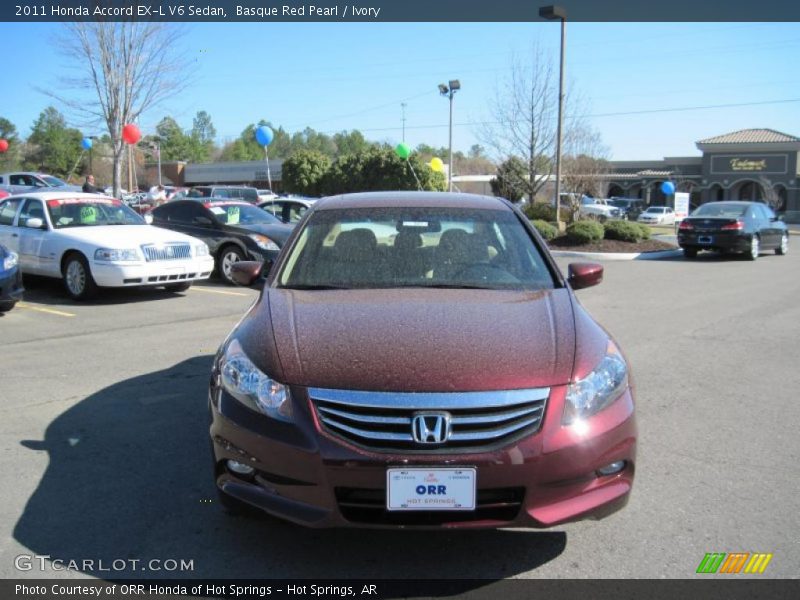 Basque Red Pearl / Ivory 2011 Honda Accord EX-L V6 Sedan