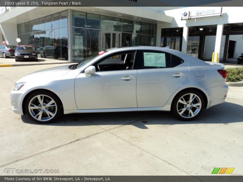 Tungsten Pearl / Black 2009 Lexus IS 250