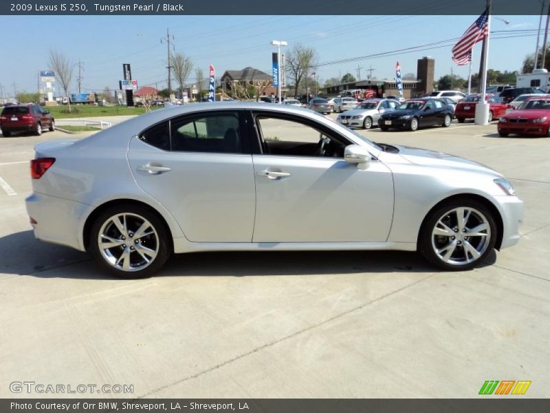 Tungsten Pearl / Black 2009 Lexus IS 250