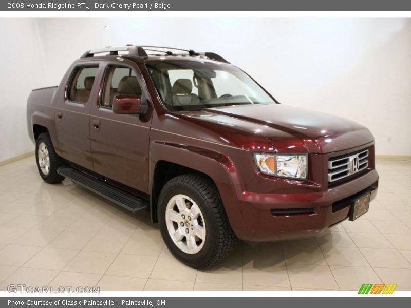 Dark Cherry Pearl / Beige 2008 Honda Ridgeline RTL