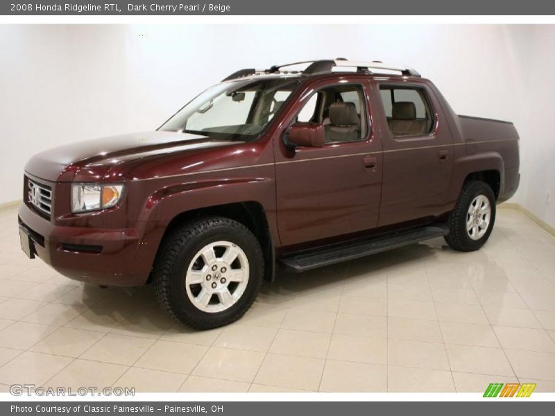 Dark Cherry Pearl / Beige 2008 Honda Ridgeline RTL