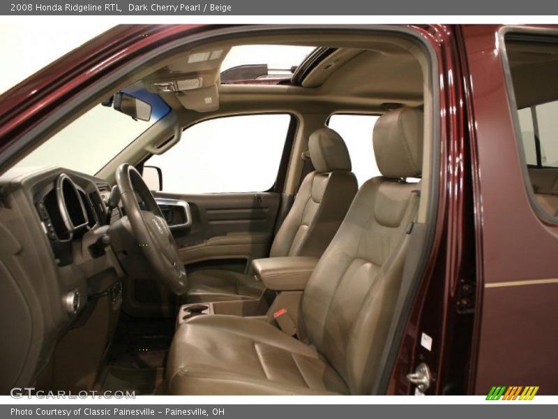 Dark Cherry Pearl / Beige 2008 Honda Ridgeline RTL