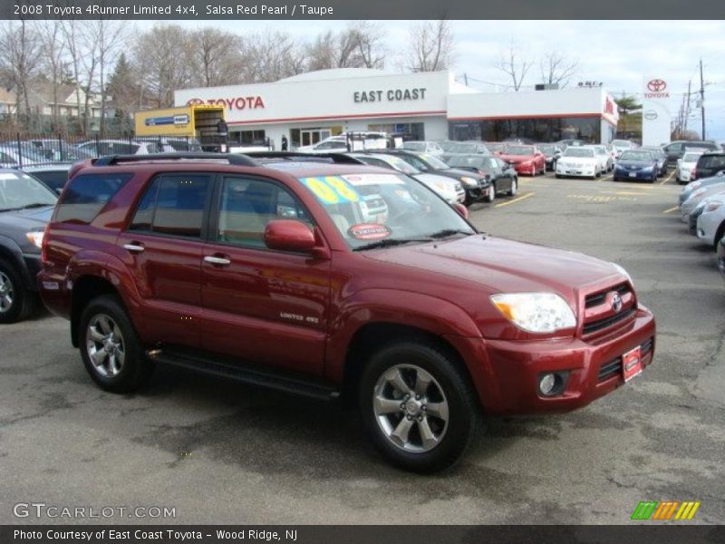 Salsa Red Pearl / Taupe 2008 Toyota 4Runner Limited 4x4