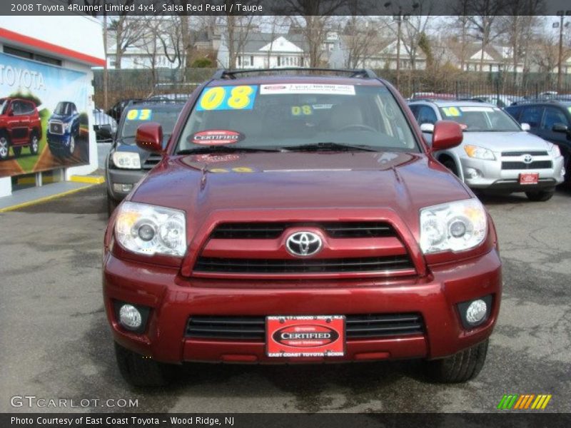 Salsa Red Pearl / Taupe 2008 Toyota 4Runner Limited 4x4