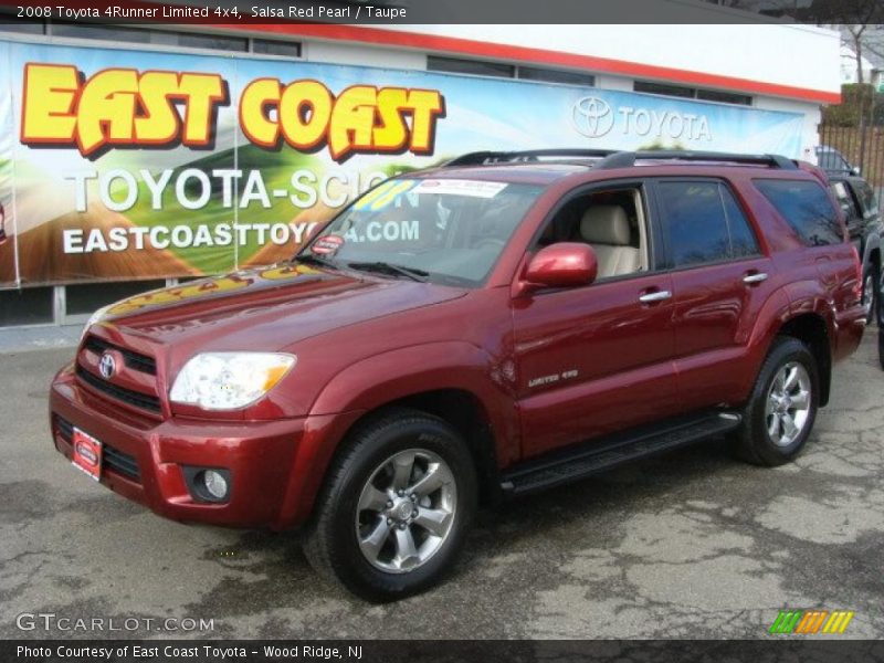 Salsa Red Pearl / Taupe 2008 Toyota 4Runner Limited 4x4