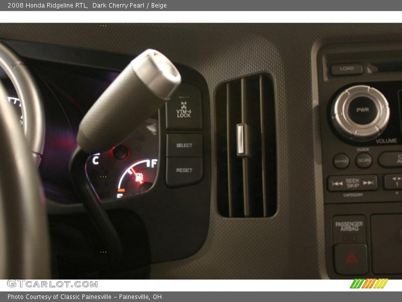 Dark Cherry Pearl / Beige 2008 Honda Ridgeline RTL