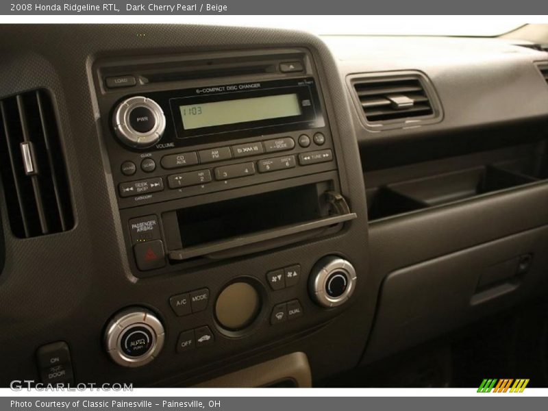 Dark Cherry Pearl / Beige 2008 Honda Ridgeline RTL