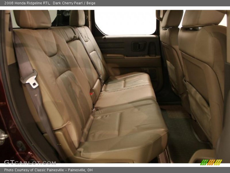 Dark Cherry Pearl / Beige 2008 Honda Ridgeline RTL