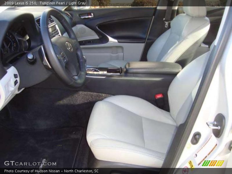 Tungsten Pearl / Light Gray 2009 Lexus IS 250