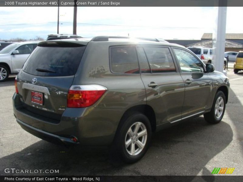 Cypress Green Pearl / Sand Beige 2008 Toyota Highlander 4WD