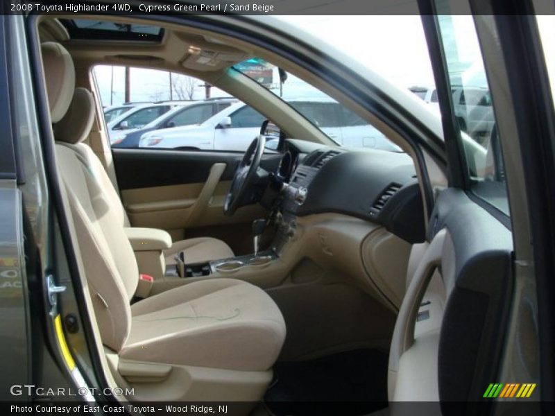 Cypress Green Pearl / Sand Beige 2008 Toyota Highlander 4WD