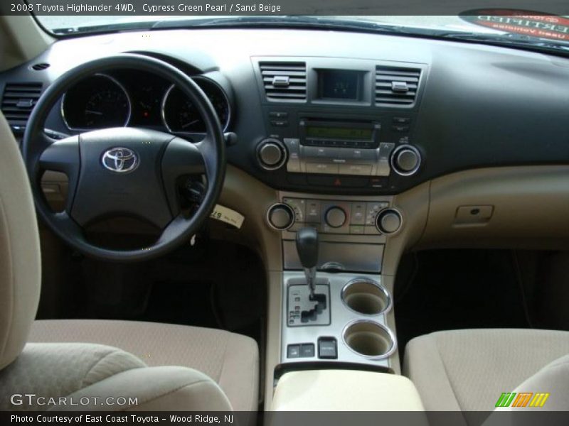 Cypress Green Pearl / Sand Beige 2008 Toyota Highlander 4WD