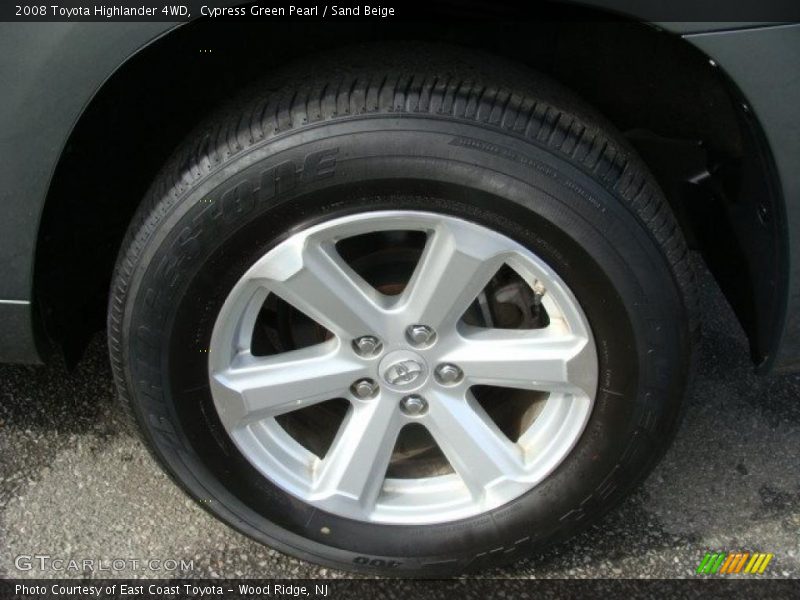 Cypress Green Pearl / Sand Beige 2008 Toyota Highlander 4WD