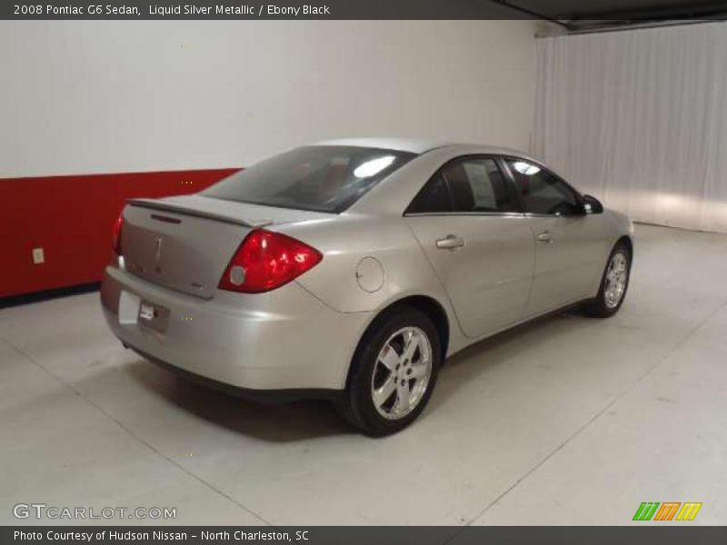 Liquid Silver Metallic / Ebony Black 2008 Pontiac G6 Sedan
