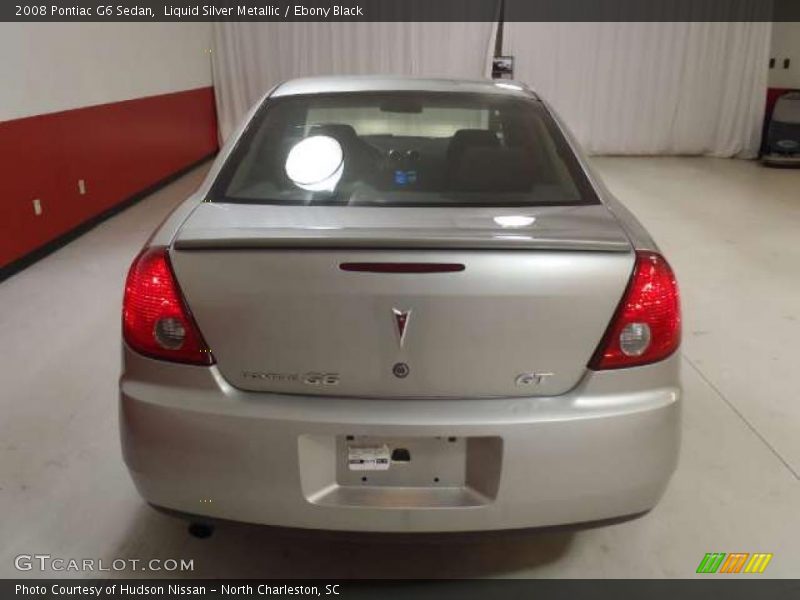 Liquid Silver Metallic / Ebony Black 2008 Pontiac G6 Sedan