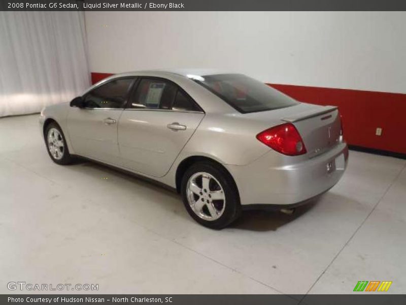 Liquid Silver Metallic / Ebony Black 2008 Pontiac G6 Sedan