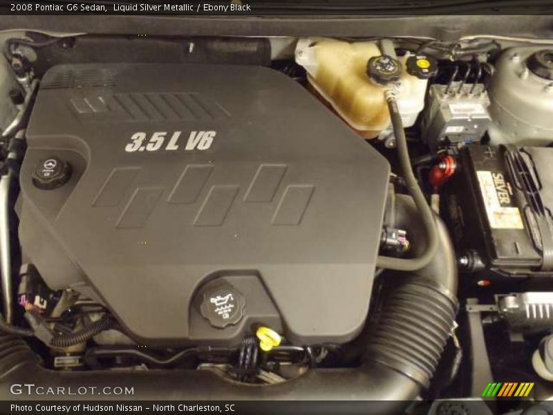 Liquid Silver Metallic / Ebony Black 2008 Pontiac G6 Sedan
