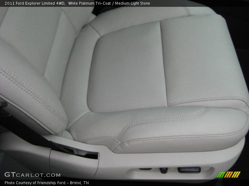 White Platinum Tri-Coat / Medium Light Stone 2011 Ford Explorer Limited 4WD