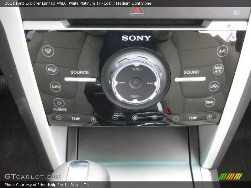 Controls of 2011 Explorer Limited 4WD