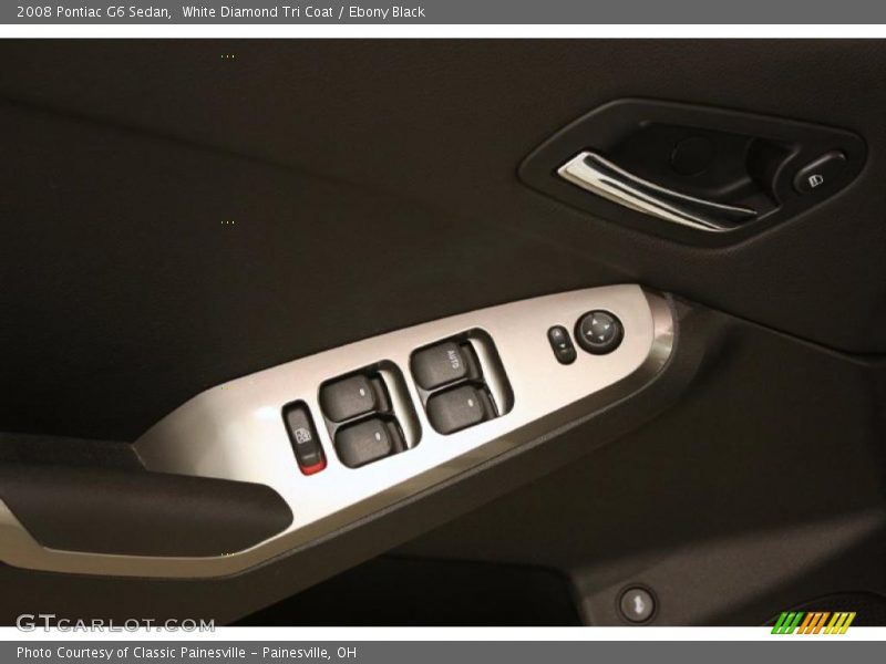 White Diamond Tri Coat / Ebony Black 2008 Pontiac G6 Sedan