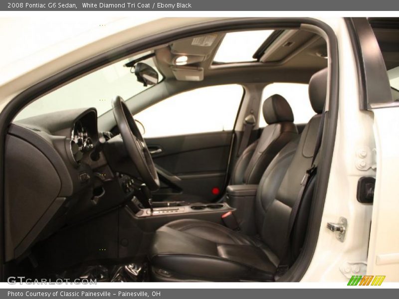 White Diamond Tri Coat / Ebony Black 2008 Pontiac G6 Sedan