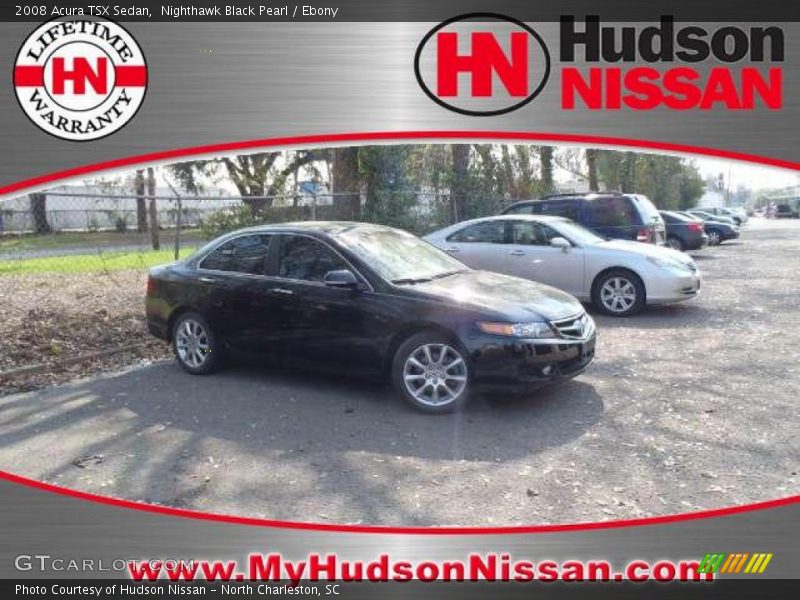 Nighthawk Black Pearl / Ebony 2008 Acura TSX Sedan