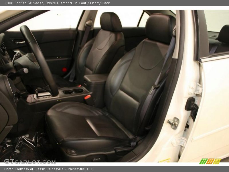 White Diamond Tri Coat / Ebony Black 2008 Pontiac G6 Sedan