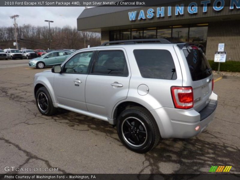 Ingot Silver Metallic / Charcoal Black 2010 Ford Escape XLT Sport Package 4WD