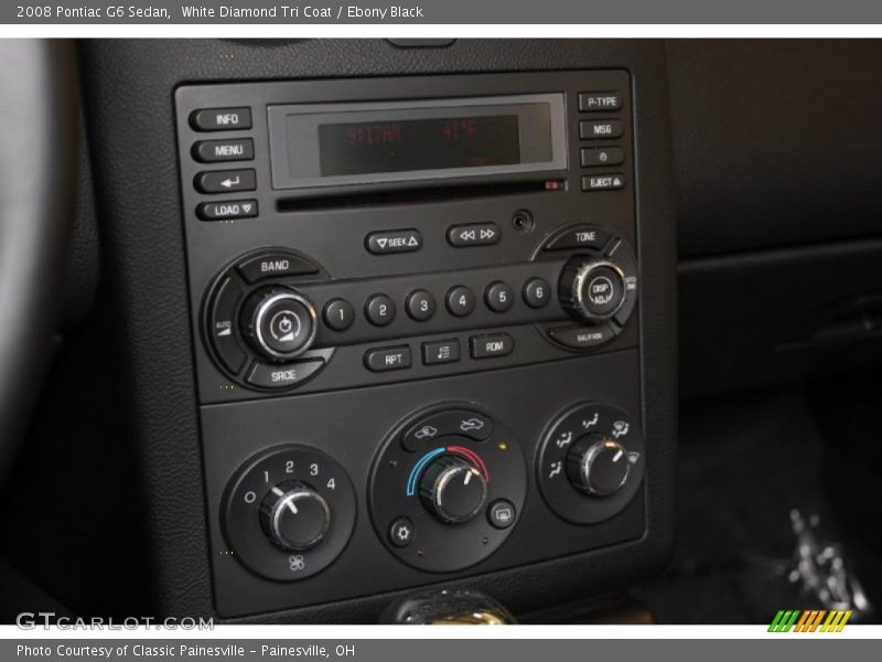 White Diamond Tri Coat / Ebony Black 2008 Pontiac G6 Sedan