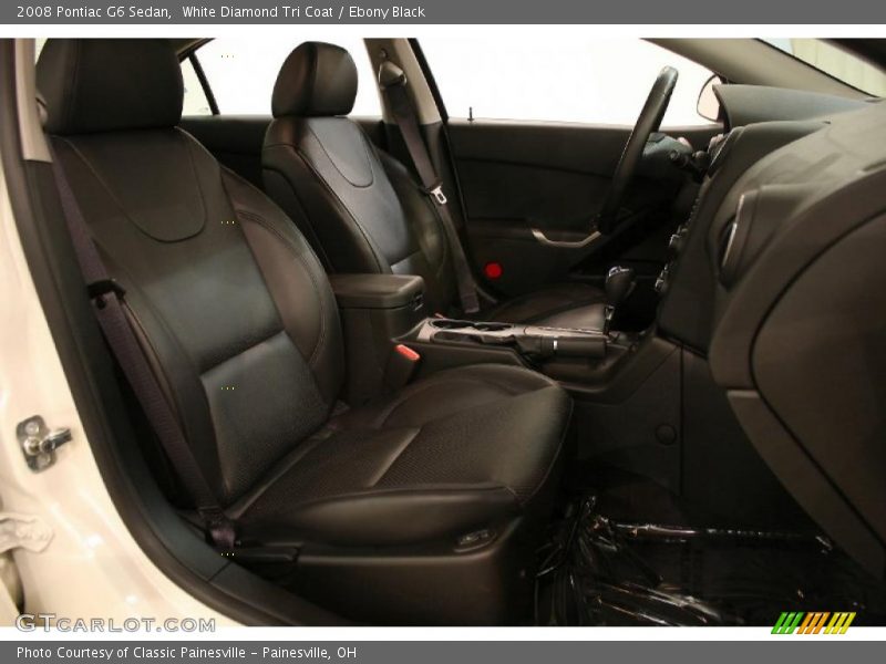 White Diamond Tri Coat / Ebony Black 2008 Pontiac G6 Sedan