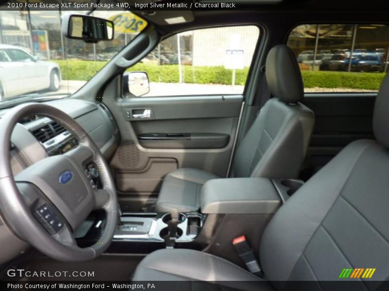 Ingot Silver Metallic / Charcoal Black 2010 Ford Escape XLT Sport Package 4WD
