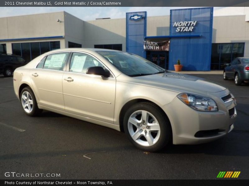 Gold Mist Metallic / Cocoa/Cashmere 2011 Chevrolet Malibu LS