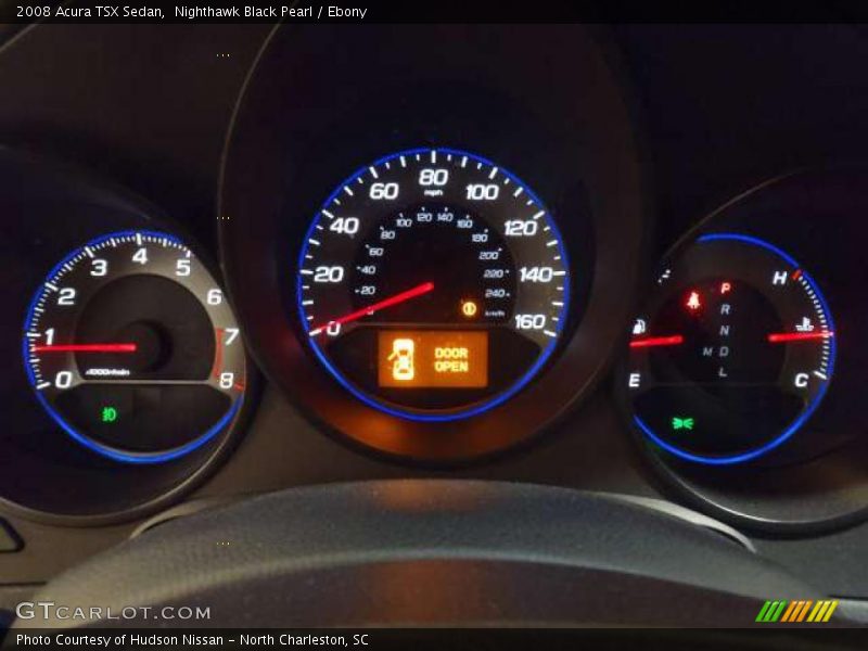 Nighthawk Black Pearl / Ebony 2008 Acura TSX Sedan