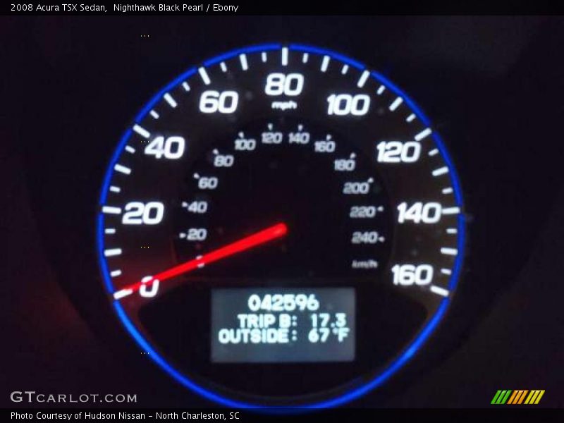 Nighthawk Black Pearl / Ebony 2008 Acura TSX Sedan