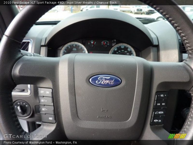Ingot Silver Metallic / Charcoal Black 2010 Ford Escape XLT Sport Package 4WD
