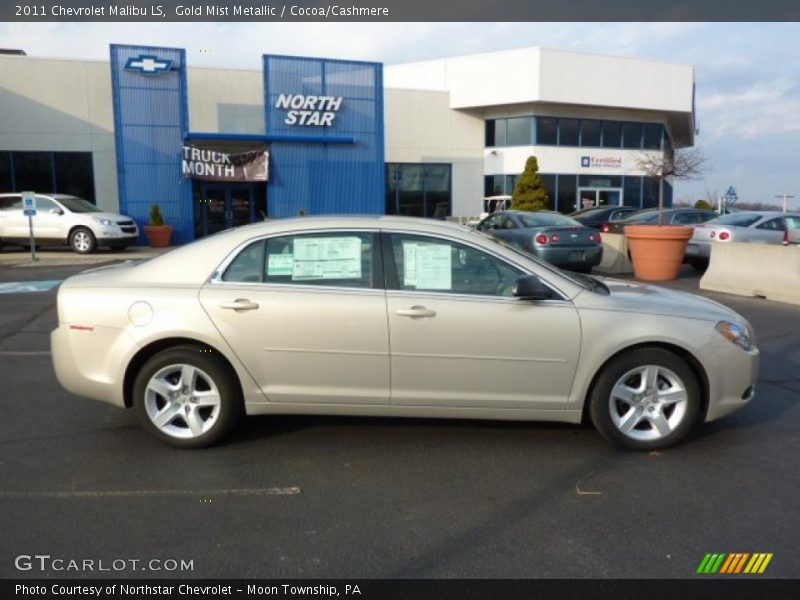 Gold Mist Metallic / Cocoa/Cashmere 2011 Chevrolet Malibu LS