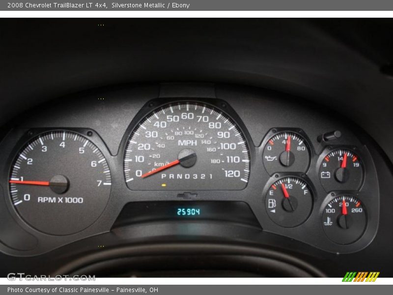Silverstone Metallic / Ebony 2008 Chevrolet TrailBlazer LT 4x4