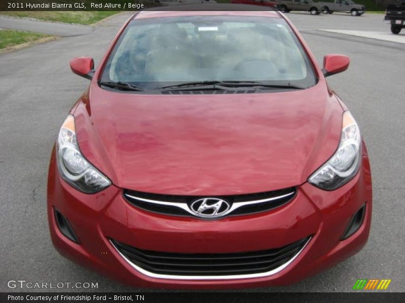 Red Allure / Beige 2011 Hyundai Elantra GLS