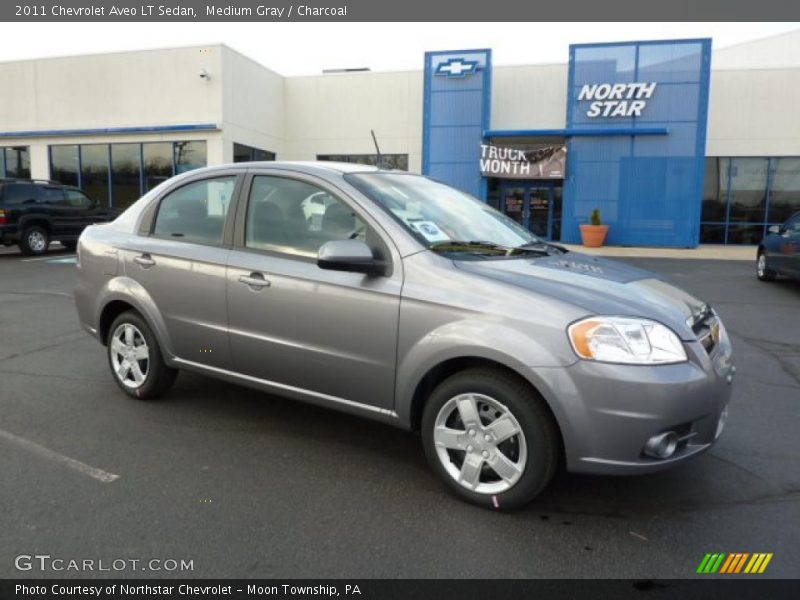 Medium Gray / Charcoal 2011 Chevrolet Aveo LT Sedan