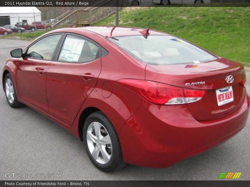 Red Allure / Beige 2011 Hyundai Elantra GLS