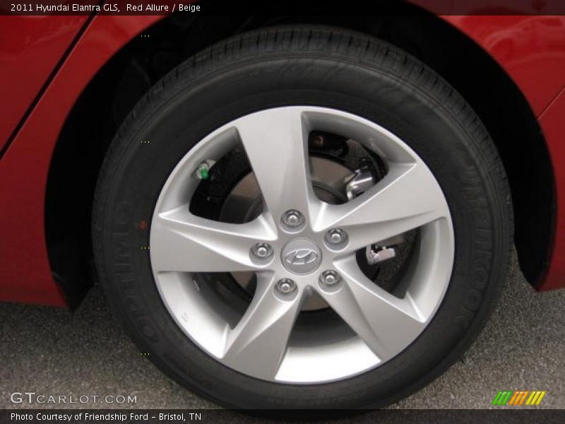 Red Allure / Beige 2011 Hyundai Elantra GLS