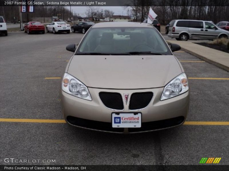 Sedona Beige Metallic / Light Taupe 2007 Pontiac G6 Sedan