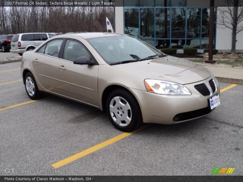 Sedona Beige Metallic / Light Taupe 2007 Pontiac G6 Sedan