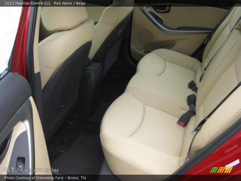 Red Allure / Beige 2011 Hyundai Elantra GLS