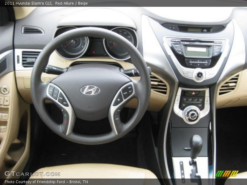Dashboard of 2011 Elantra GLS