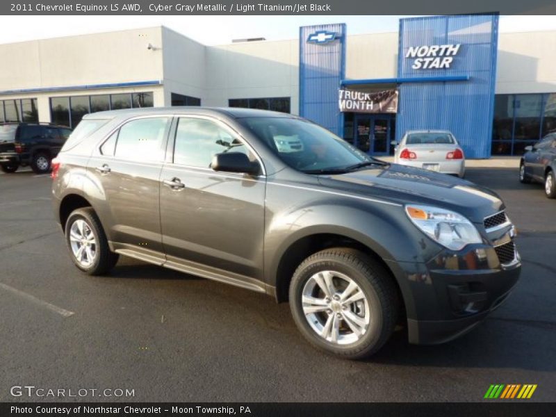 Cyber Gray Metallic / Light Titanium/Jet Black 2011 Chevrolet Equinox LS AWD